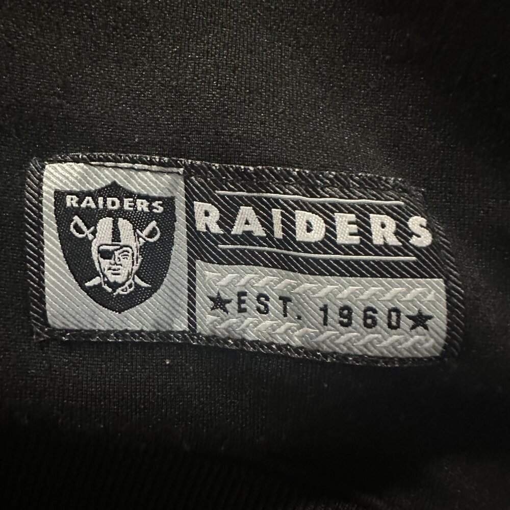 Las Vegas Raiders Men's Black Hoodie Sweater Size XL NFL Team Apparel Polyester - Picture 2 of 6